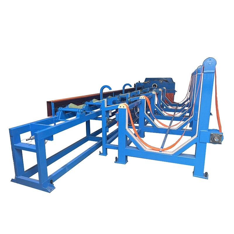 Horizontal multi-roller straightening machine for copper