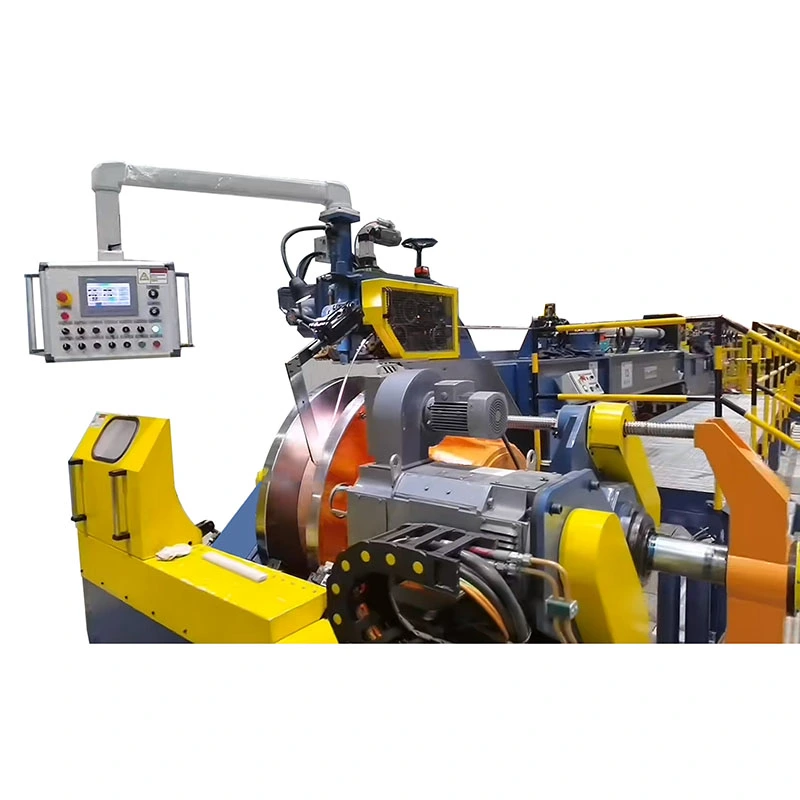 Automatic Rewinding Machine - front view of the equipment