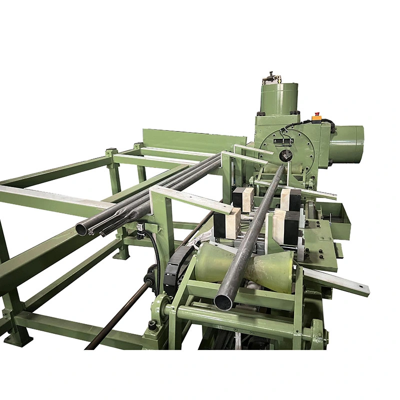 Four-die hydraulic pointing machine for stainless steel tube end reduction